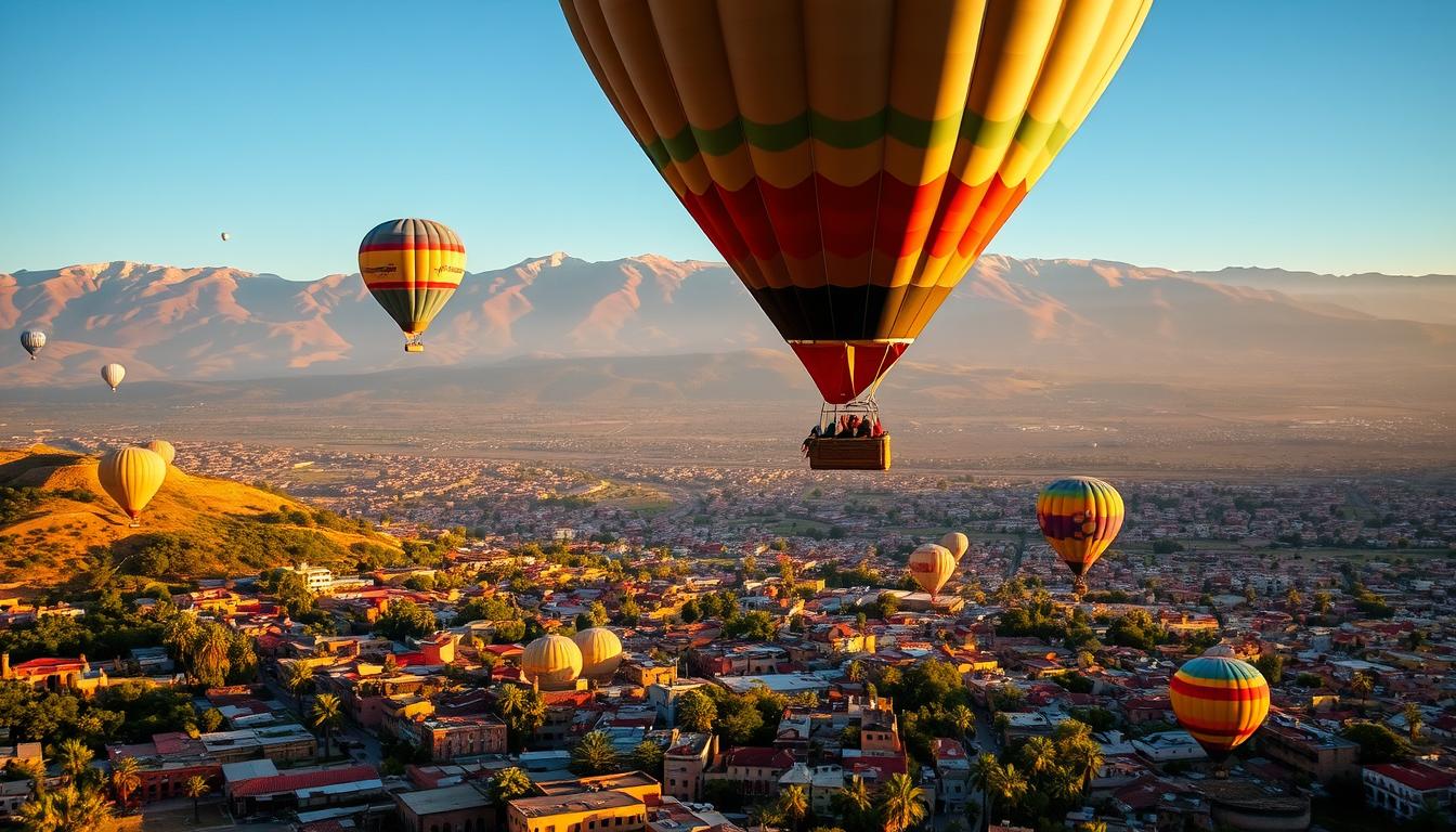 hot air balloon flight over marrakech