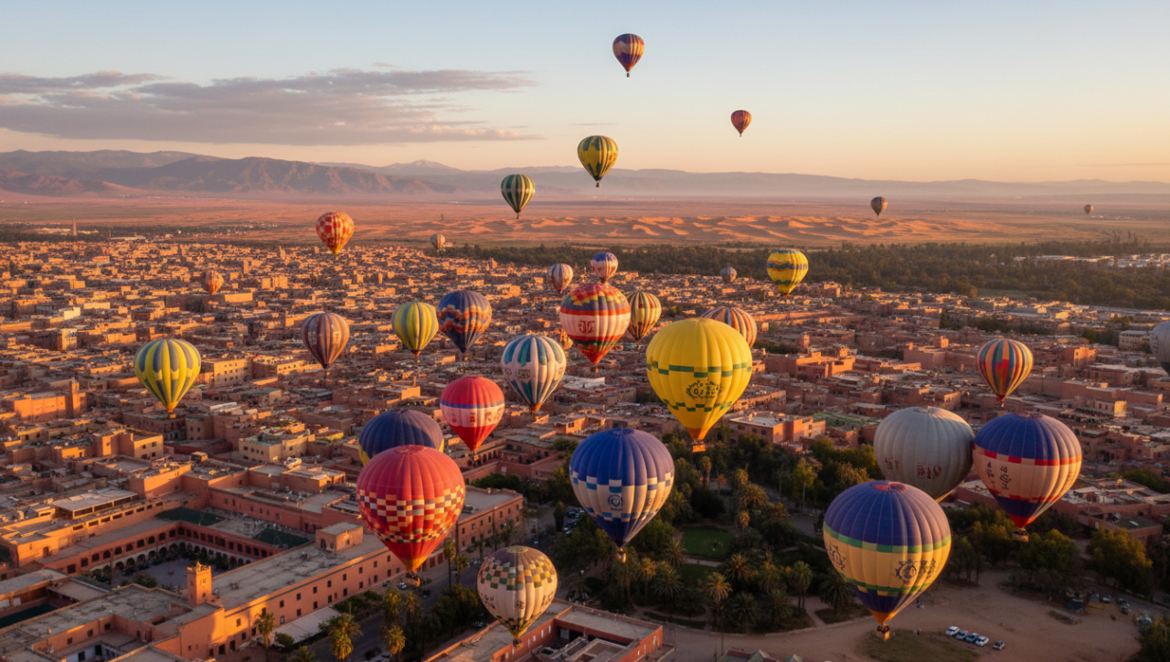 Hot air balloon Marrakech hotel pickup