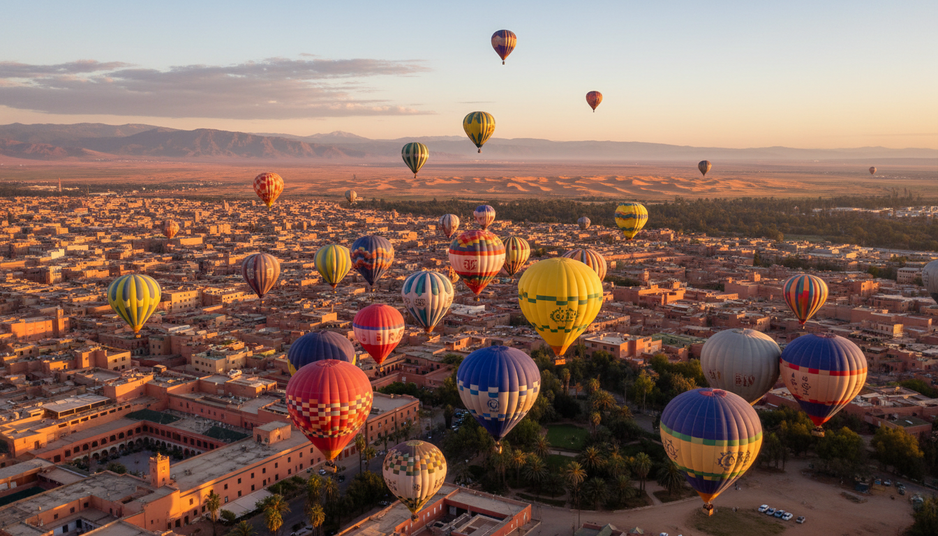 Hot air balloon Marrakech hotel pickup