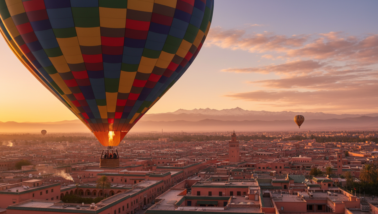 Hot air balloon Marrakech sunrise tour