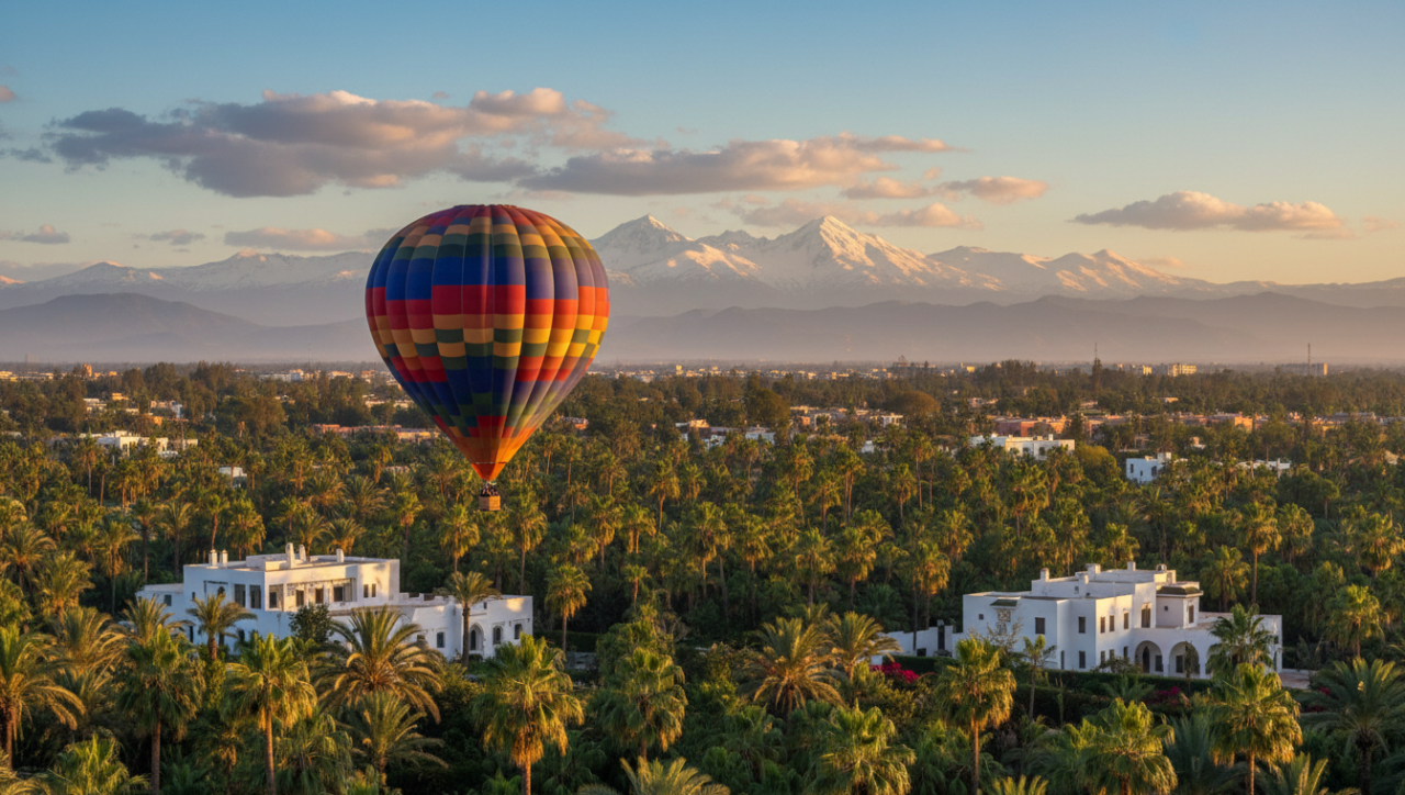 Hot air balloon Palmeraie Marrakech