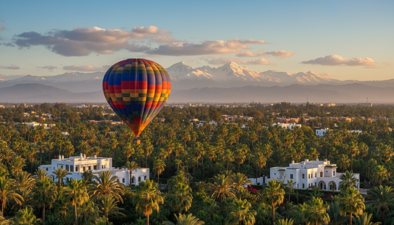 Hot air balloon Palmeraie Marrakech