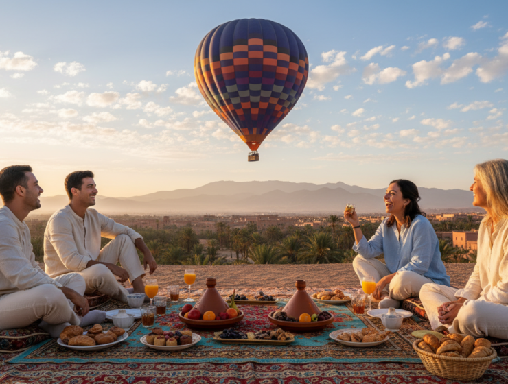 Marrakech hot air balloon breakfast
