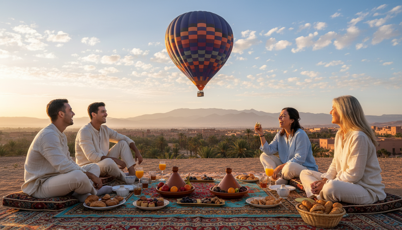 Marrakech hot air balloon breakfast