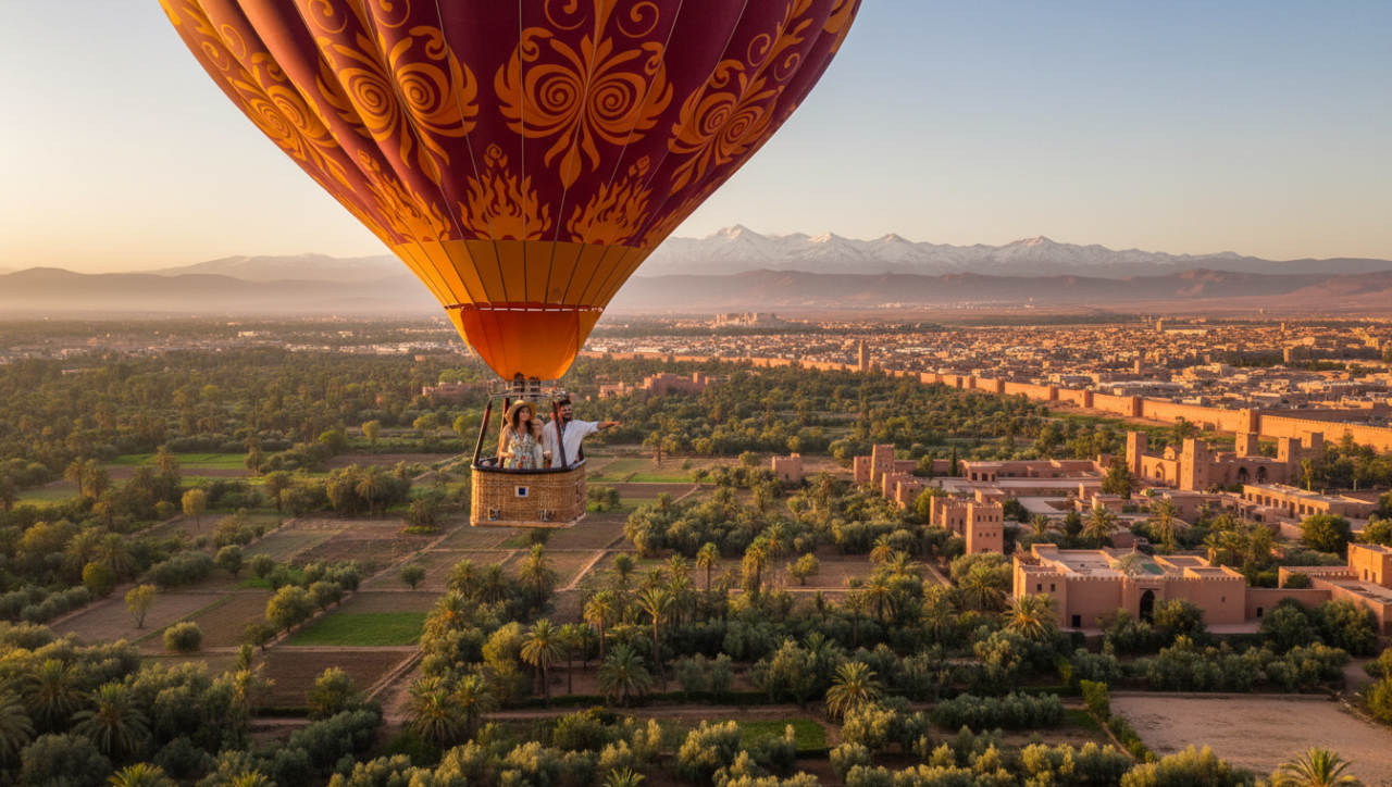 Romantic hot air balloon Marrakech