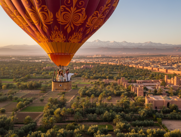 Romantic hot air balloon Marrakech