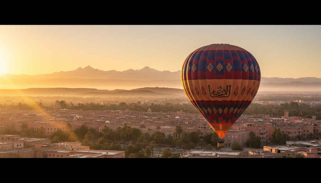 Sunrise hot air balloon Marrakech