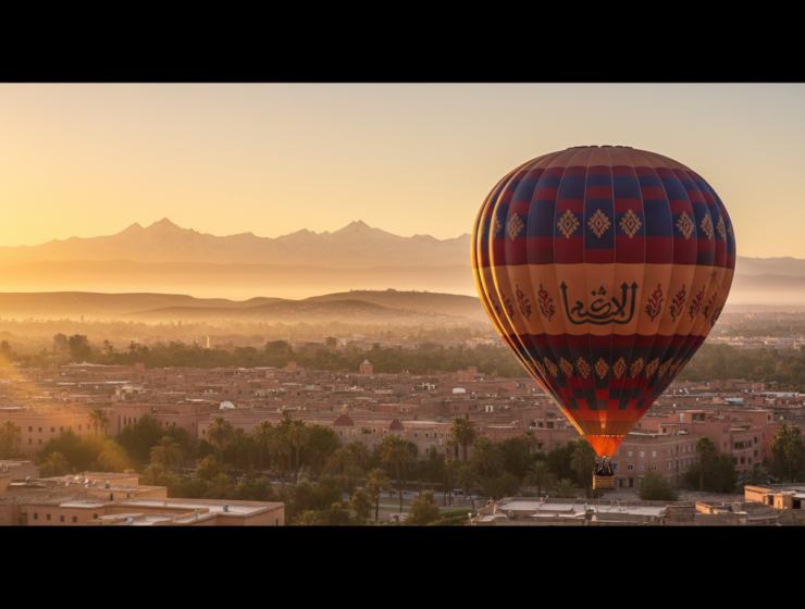 Sunrise hot air balloon Marrakech